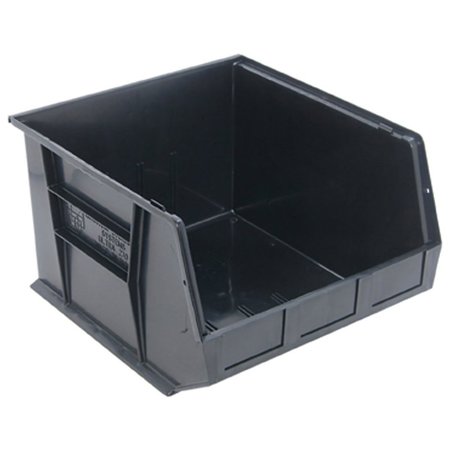 Quantum Storage Systems Storage Bin, Plastic, 16-1/2 in W, 11 in H, Black QUS270BK